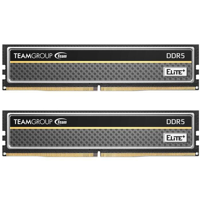 Team Elite Plus Black 16 GB (2x8GB) 4800MHz DDR5 CL40 U-DIMM RAM (TPBD516G4800HC40DC016)