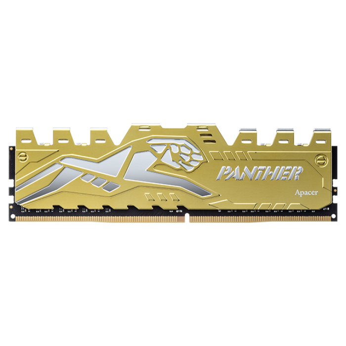 Apacer Panther Black-Gold 8GB (1x8GB) 3000Mhz CL16 DDR4 Gaming Ram (EK.08G2Z.GJC)
