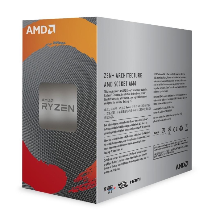 AMD RYZEN 3 3200G 3.60GHZ 6MB AM4 FANLI