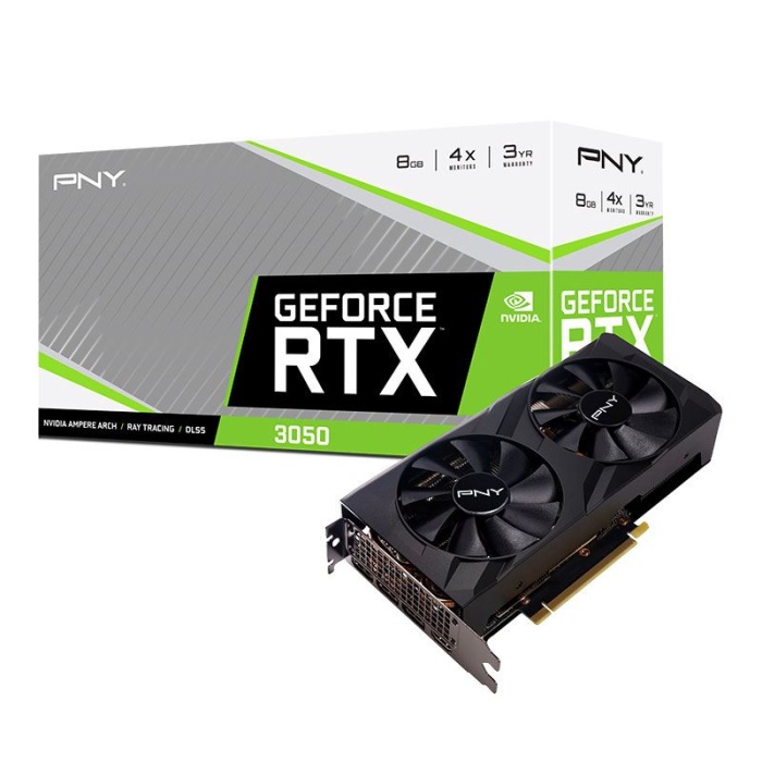 PNY RTX 3050 VERTO 8GB GDDR6 128 Bit (VCG30508DFBPB1)