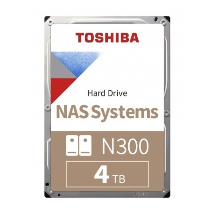 4TB TOSHIBA N300 7200RPM SATA3 NAS 256MB HDWG440UZSVA