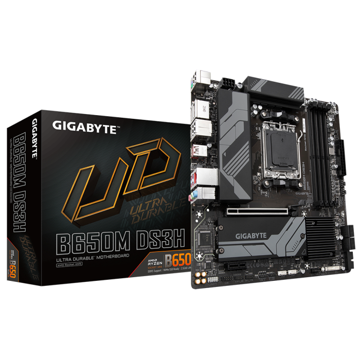 GIGABYTE B650M DS3H DDR5 6400MHZ(OC) M.2 mATX AM5