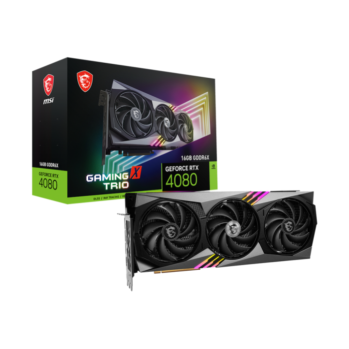 MSI GEFORCE RTX 4080 GAMING X TRIO 16G 16GB GDDR6X DP HDMI 256Bit