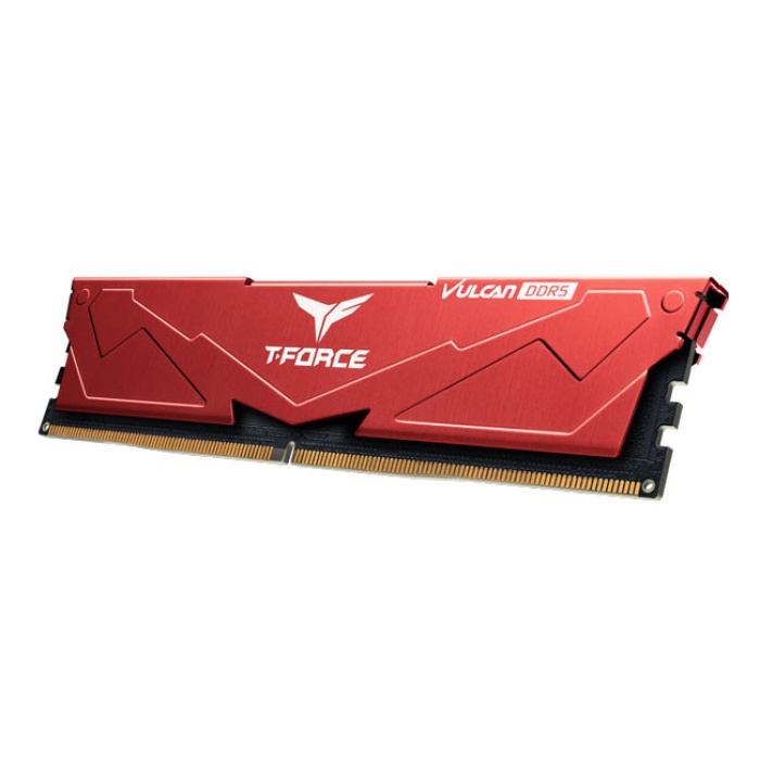 Team T-Force Vulcan Red 16GB(1x16GB) 6000Mhz DDR5 CL38 Gaming Ram (FLRD516G6000HC38A01)