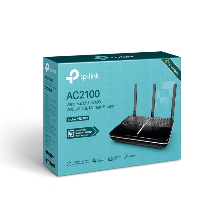 TP-LINK ARCHER VR2100 4PORT VDSL/ADSL 2100Mbps MODEM ROUTER