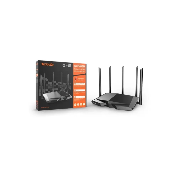 TENDA RX27 PRO 4 PORT AX5700 TRI-BAND ROUTER WIFI6E