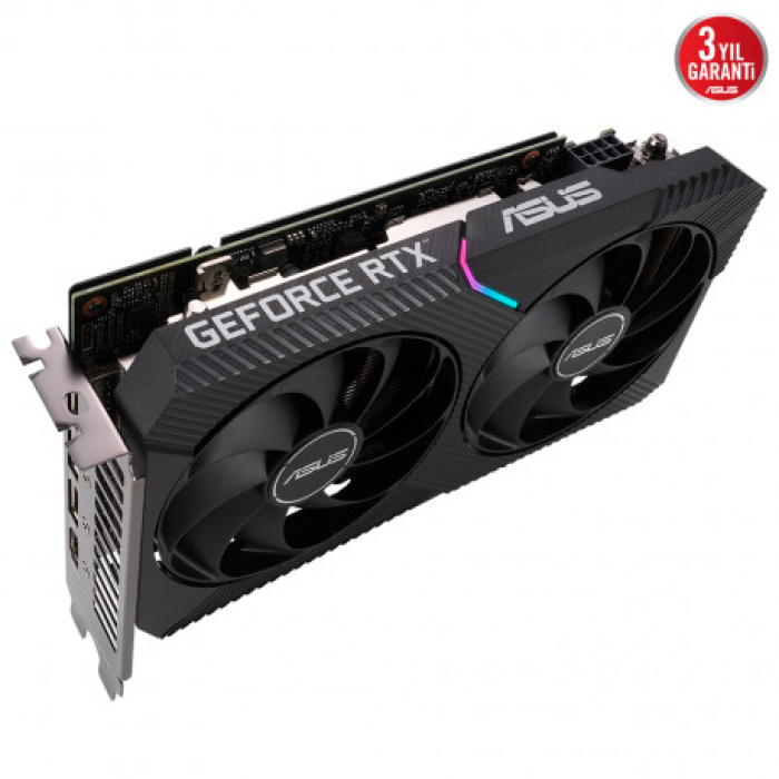 ASUS DUAL-RTX3060-O8G 8GB GDDR6 HDMI 3xDP RGB 128Bit