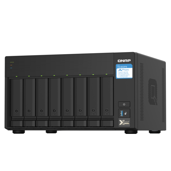 QNAP TS-832PX 8 YUVALI 4GB NAS DEPOLAMA ÜNİTESİ