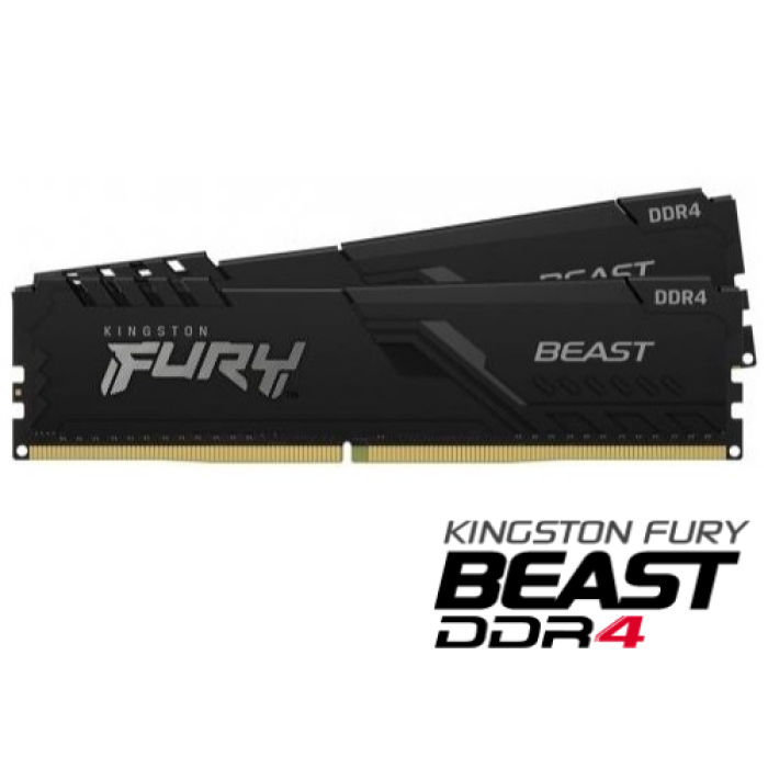 32GB KINGSTON FURY BEAST DDR4 3200Mhz KF432C16BB1K2/32