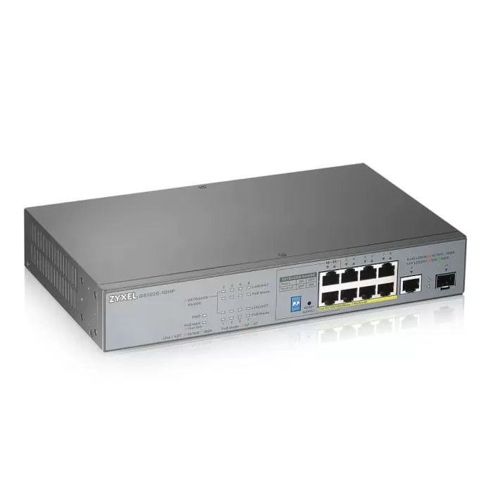 ZYXEL GS1300-10HP 10PORT GIGABIT POE SWITCH+1 SFP