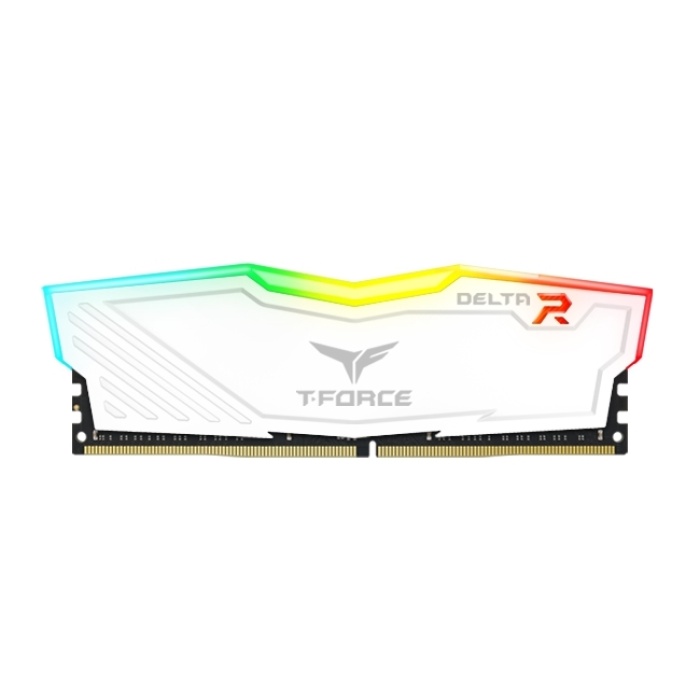 Team T-Force Delta RGB White 16GB (2x8GB) 3200MHz CL16 DDR4 Gaming Ram (TF4D416G3200HC16FDC01)