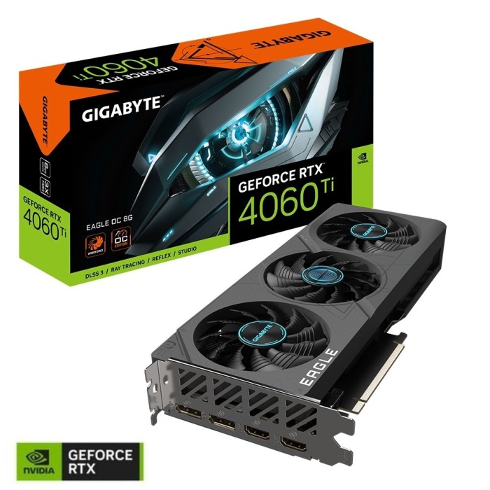 GIGABYTE GV-N406TEAGLE OC-8GD RTX4060Tİ 8GB GDDR6 HDMI DP 128BİT