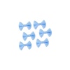 Mavi Beyaz Puantiyeli Fiyonk Süsleme Malzemesi 3 cm (500 Adet)