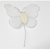 Beyaz Tül Kelebek Hediyelik Süs (50 Adet)