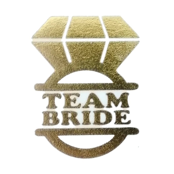 Team Bride Büyük Yüzük  Dövme 10 Adet