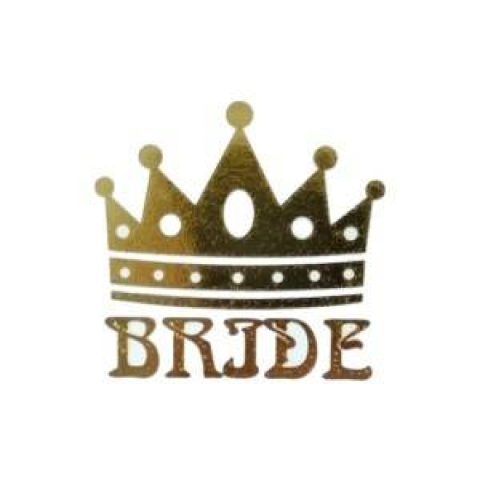  Bride Taç Dövme 10 Adet
