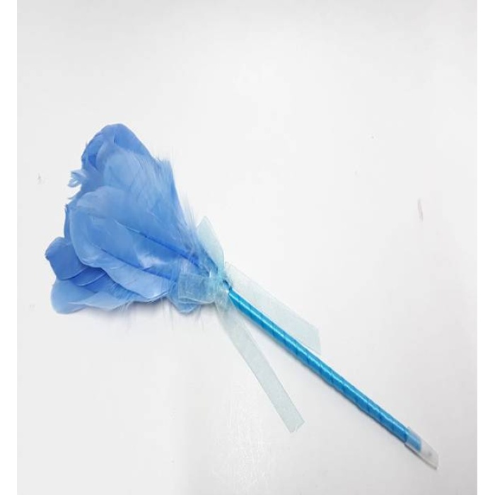 Mavi Renk Tüylü Kalem 35 cm  