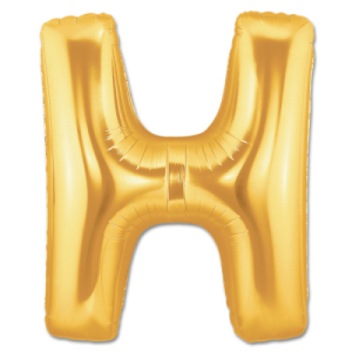 Gold H Folyo Balon 40 İnç 100 Cm