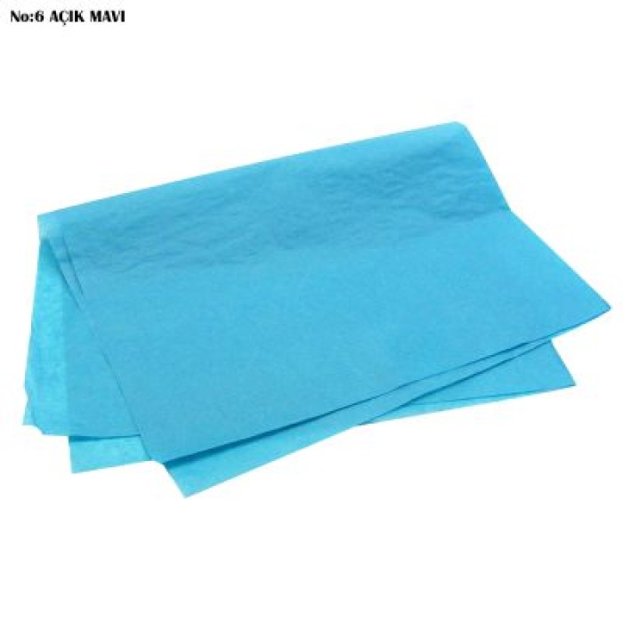 Açık Mavi Pelur Kağıt 50x70 Cm (10 Adet)