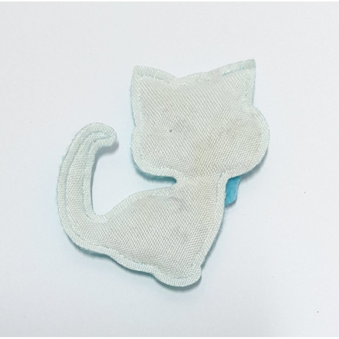 Mavi Kedi Süsleme Kumaş Sticker 25 Adet