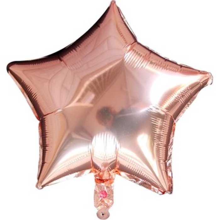 Folyo Balon Yıldız 40 Cm (18inç) Rose Gold