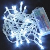 Beyaz Kablolu 3 Metre Beyaz Renk Pilli Led Işık 20 Ampül