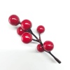 7 li Kırmızı Top Dal Stick Dal Süs 1,3 cm 7 Adet