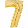 Gold Rakam 7 Folyo Balon 40 İnç 100 Cm