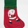 Noel Babalı Baskılı Elyaf Çorap 17*36 cm