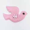 Güvercin Pembe Süsleme Kumaş Sticker 25 Adet