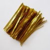 10 cm Poşet bağlama teli  gold rengi 800 adet