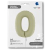 0 Rakam Grabo Satin Olive Green  Folyo Balon 26