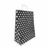 Siyah Puantiyeli Büküm Saplı Kraft Çanta 31x41cm