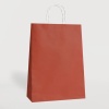Kiremit Büküm Saplı Kraft Çanta 25x31cm