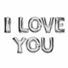 I Love You Folyo Balon Set 16