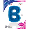 B Harf Grabo Mavi Folyo Balon 40
