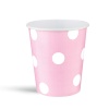Pembe Puantiyeli Karton Bardak 8li