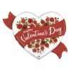 Satin Red Roses Valentine Grabo Folyo Balon 37