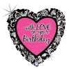 With Love On Your Birthday Grabo Folyo Balon 18