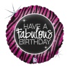 Fabulouns Zebra Birthday Grabo Folyo Balon 36