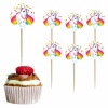 Rainbow Unicorn Cupcake Kürdan Süs