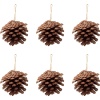 Yılbaşı Çam Ağacı Süsü Kozalak 6 cm 6lı