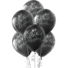 Gümüş İyi ki Doğdun Baskılı Siyah Balon 12