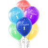 İyi ki Doğdun 1 Yaş Baskılı Karışık Renk Balon 12