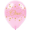Altın First Year Baskılı Pembe Balon 12