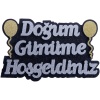 Strafor Süs D.Günüme Hoşgeldiniz Balonlu Gümüş