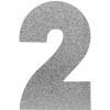 Strafor Süs Rakam Gümüş -2-