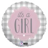 Girl Buffalo Plaid Grabo Folyo Balon 18