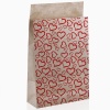Kalp Desenli Kraft Hediye Zarfı L Boy 38x50x10cm