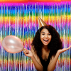 Metalize Arka Fon 100x200cm -Rainbow-